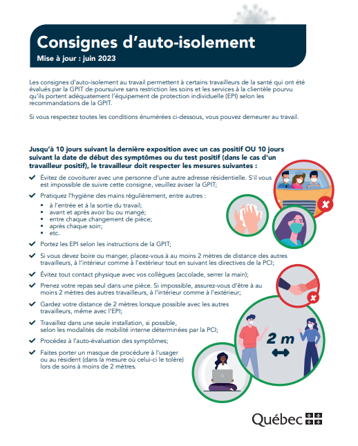 Auto-isolement