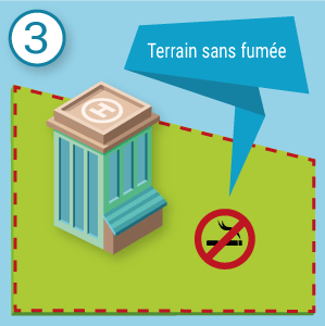 Terrain sans fumée